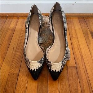 Tory Burch Snakeskin Patterned Flats
